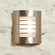 Stylized Wall Light Stainless Finish Stylized Wall Light Stainless Finish